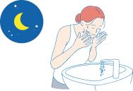 夜、1日の終わりに